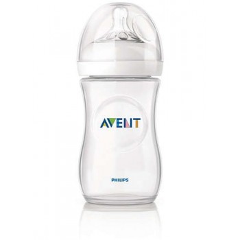 biberon natural 330ml in pp azzurro avent