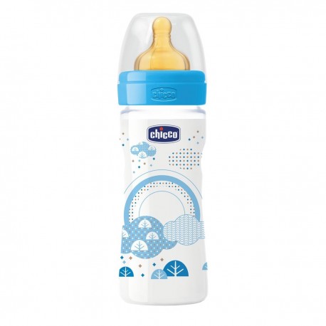 CHICCO BIBERON ORIGINAL flusso regolabile UNISEX CON TETTARELLA IN CAUCCIU'  250 ml