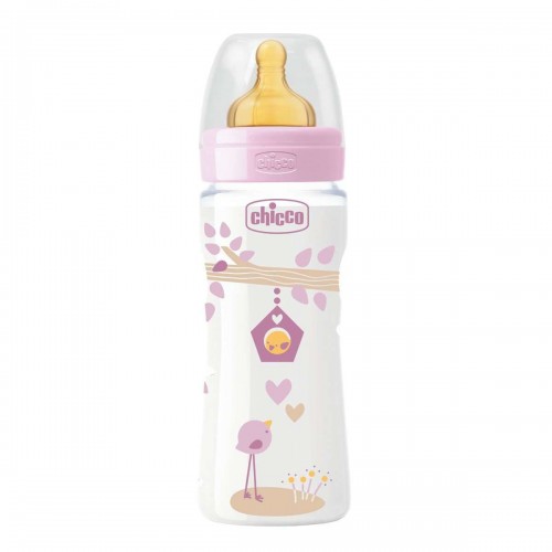 Chicco Biberon Benessere Per Bimba Con Tettarela In Silicone 0M+ 330ml