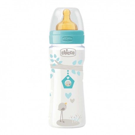 biberon benessere 330ml caucciù chicco